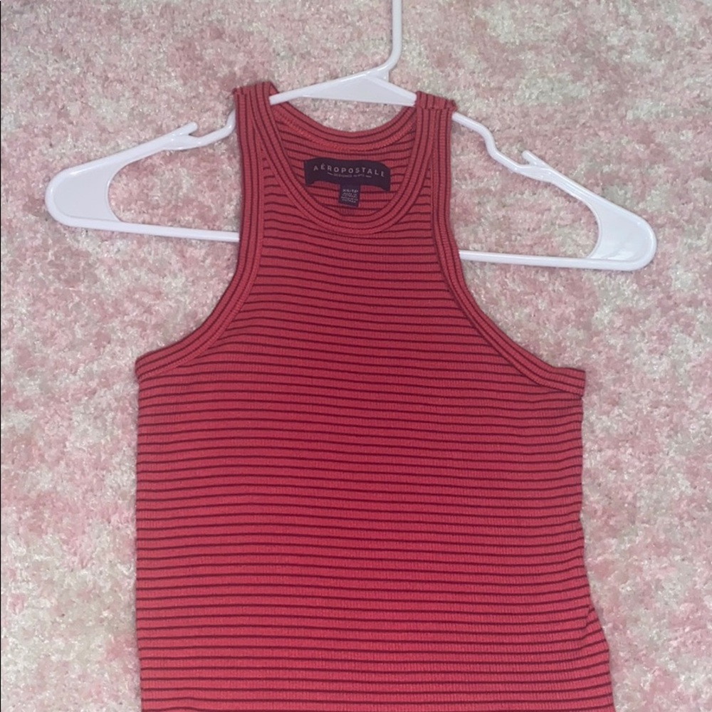 Aeropostale, pink, striped, halter top. Xs